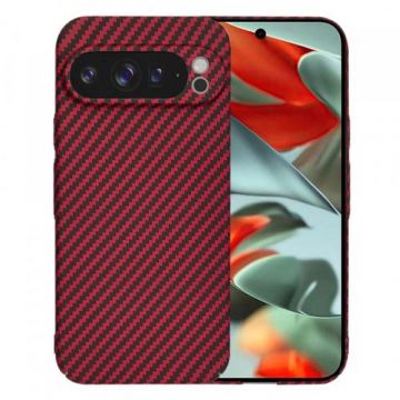 Husa Techsuit Carbonite FiberShell pentru Google Pixel 9 Pro XL,  Rosu