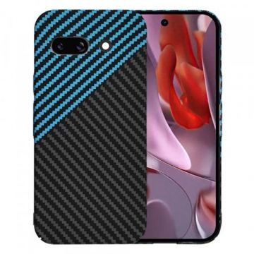 Husa Techsuit Carbonite FiberShell pentru Google Pixel 9a, Albastru