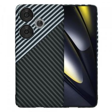 Husa Techsuit Carbonite FiberShell pentru Poco F6, Gri