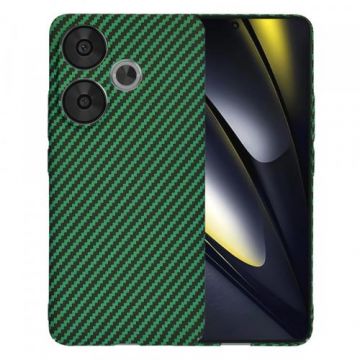 Husa Techsuit Carbonite FiberShell pentru Poco F6, Verde