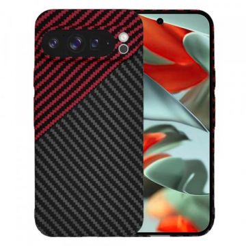 Husa Techsuit Carbonite FiberShell Vortex pentru Google Pixel 9 Pro XL, Rosie