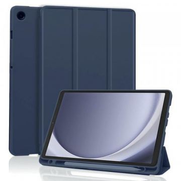 Husa Techsuit Flex Trifold pentru Samsung Galaxy Tab A9 (Albastru)