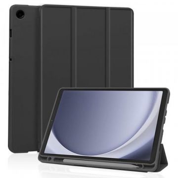 Husa Techsuit Flex Trifold pentru Samsung Galaxy Tab A9 (Negru)