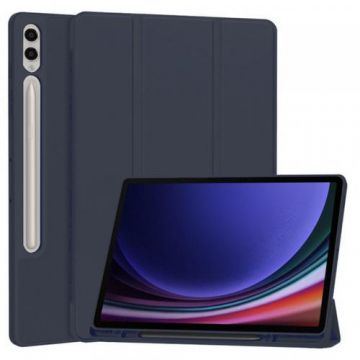 Husa Techsuit Flex Trifold pentru Samsung Galaxy Tab S10+ / Tab S9 FE+ / Tab S9+ (Albastru)
