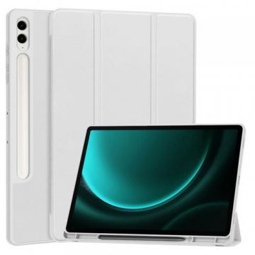 Husa Techsuit Flex Trifold pentru Samsung Galaxy Tab S10+ / Tab S9 FE+ / Tab S9+ (Gri)