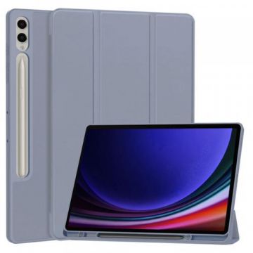 Husa Techsuit Flex Trifold pentru Samsung Galaxy Tab S10+ / Tab S9 FE+ / Tab S9+ (Mov)