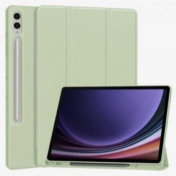 Husa Techsuit Flex Trifold pentru Samsung Galaxy Tab S10+ / Tab S9 FE+ / Tab S9+ (Verde)