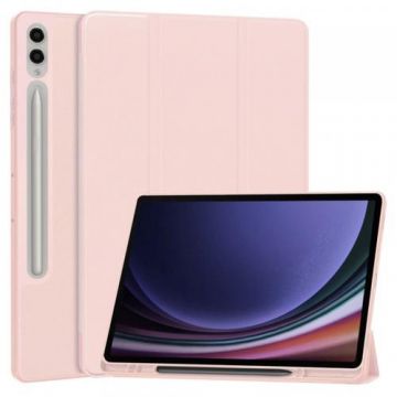 Husa Techsuit Flex Trifold pentru Samsung Galaxy Tab S10+ / Tab S9+ (Roz)