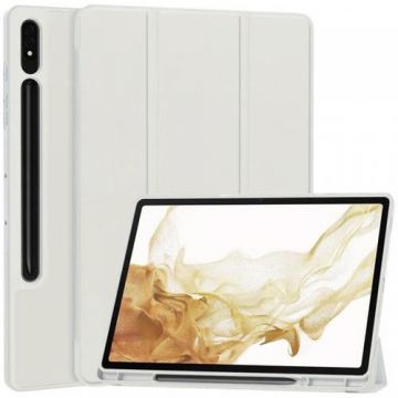 Husa Techsuit Flex Trifold  pentru Samsung Galaxy Tab S8+ / Tab S7+ (Gri)