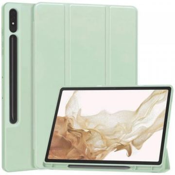 Husa Techsuit Flex Trifold pentru Samsung Galaxy Tab S8+ / Tab S7+ (Verde)