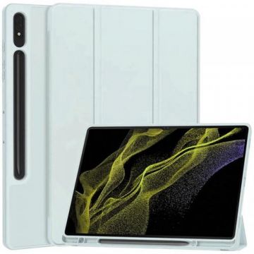 Husa Techsuit Flex Trifold pentru Samsung Galaxy Tab S8 Ultra (Albastru)