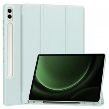 Husa Techsuit Flex Trifold pentru Samsung Galaxy Tab S9 FE+ (Albastru)