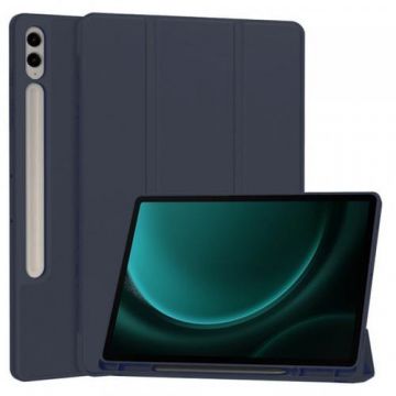 Husa Techsuit Flex Trifold pentru Samsung Galaxy Tab S9 FE+ (Albastru)