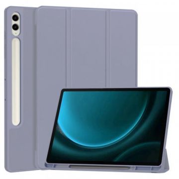 Husa Techsuit Flex Trifold pentru Samsung Galaxy Tab S9 FE+ (Mov)