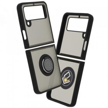 Husa Techsuit Glinth pentru Samsung Galaxy Z Flip3 5G F711, Neagra