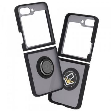 Husa Techsuit Glinth pentru Samsung Galaxy Z Flip5 F731,  Neagra