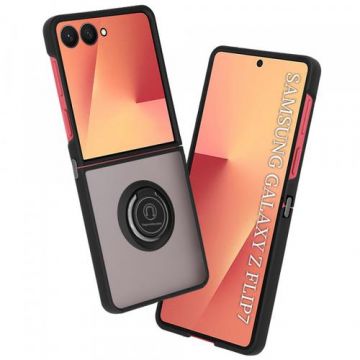Husa Techsuit Glinth pentru Samsung Galaxy Z Flip7 F766, Neagra