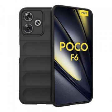 Husa Techsuit Magic Shield pentru Poco F6, Neagra