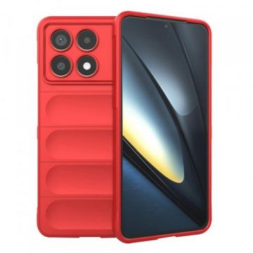 Husa Techsuit Magic Shield pentru Poco F6 Pro, Rosu