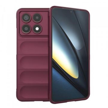 Husa Techsuit Magic Shield pentru Poco F6 Pro,  Visiniu