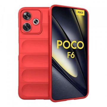 Husa Techsuit Magic Shield pentru Poco F6, Rosu