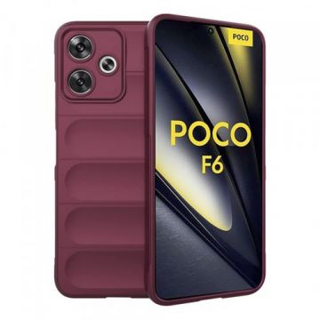 Husa Techsuit Magic Shield pentru Poco F6, Visiniu
