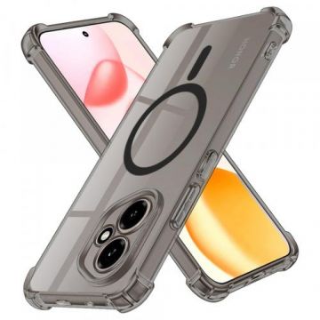 Husa Techsuit Shockproof Clear MagSafe pentru Google Pixel 9a, Neagra