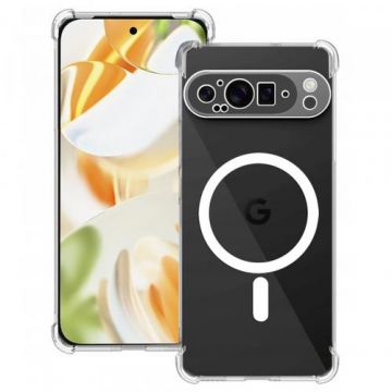 Husa Techsuit Shockproof MagSafe pentru Google Pixel 9 Pro, Transparenta