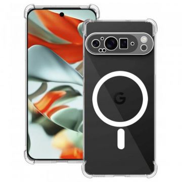 Husa Techsuit Shockproof MagSafe pentru Google Pixel 9 Pro XL, Transparenta