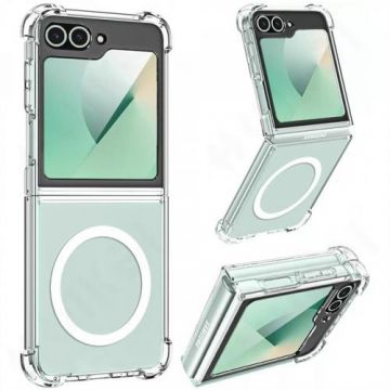 Husa Techsuit Shockproof MagSafe pentru Samsung Galaxy Z Flip6 F741, Transparenta