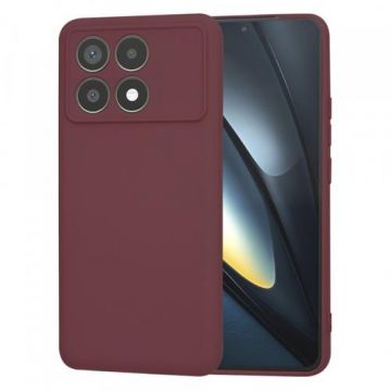 Husa Techsuit SoftFlex pentru Poco F6 Pro,  Visiniu
