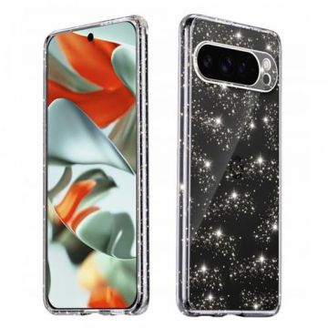 Husa Techsuit SparkleSkin pentru Google Pixel 9 Pro XL, Transparenta
