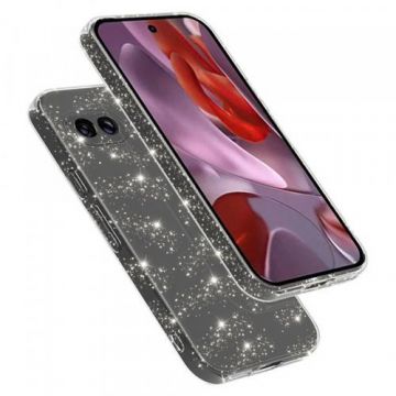Husa Techsuit SparkleSkin pentru Google Pixel 9a,  Transparenta