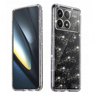 Husa Techsuit SparkleSkin pentru Poco F6 Pro,  Transparenta