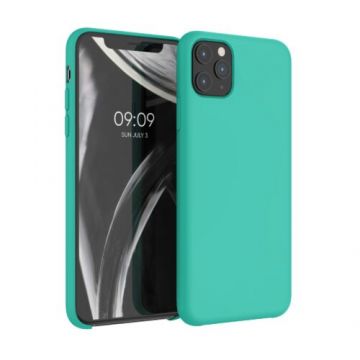 Husa pentru Apple iPhone 11 Pro Max, Silicon, Verde, 49725.37