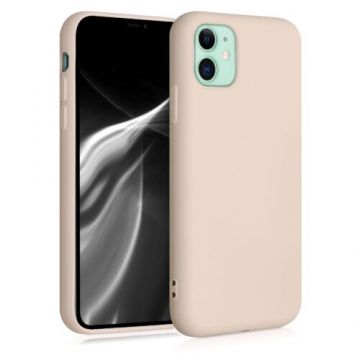 Husa pentru Apple iPhone 11, Silicon, Crem, 50791.154