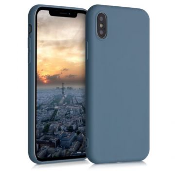 Husa pentru Apple iPhone X/iPhone XS, Silicon, Albastru, 42492.202