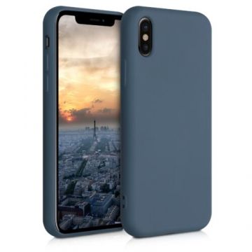 Husa pentru Apple iPhone X/iPhone XS, Silicon, Albastru, 49982.202