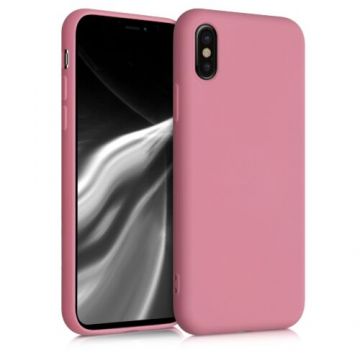 Husa pentru Apple iPhone X/iPhone XS, Silicon, Roz, 49982.212