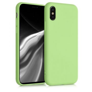 Husa pentru Apple iPhone X/iPhone XS, Silicon, Verde, 49982.214