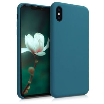 Husa pentru Apple iPhone XS Max, Silicon, Verde, 45909.57