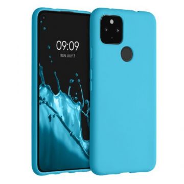 Husa pentru Google Pixel 4a 5G, Silicon, Albastru, 51727.223