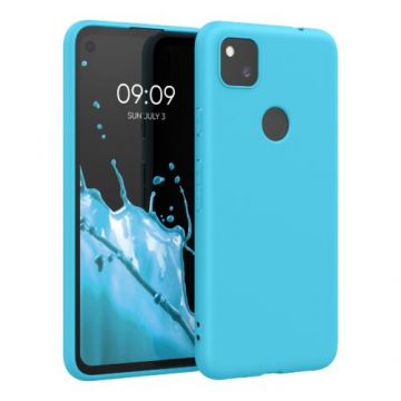 Husa pentru Google Pixel 4a, Silicon, Albastru, 52357.223