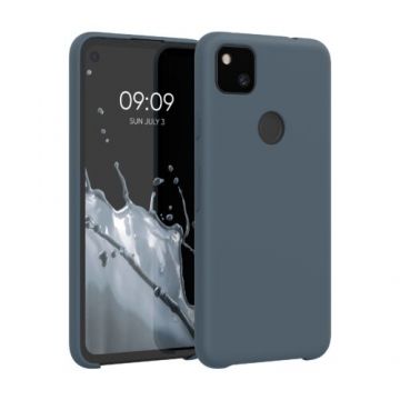 Husa pentru Google Pixel 4a, Silicon, Albastru, 52549.202