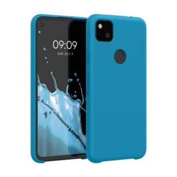 Husa pentru Google Pixel 4a, Silicon, Albastru, 52549.224