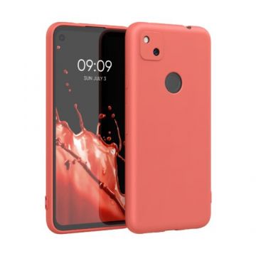 Husa pentru Google Pixel 4a, Silicon, Portocaliu, 52357.215