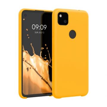 Husa pentru Google Pixel 4a, Silicon, Portocaliu, 52549.180