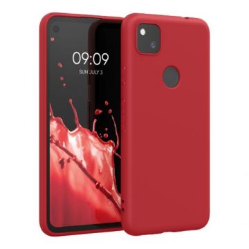 Husa pentru Google Pixel 4a, Silicon, Rosu, 52357.208