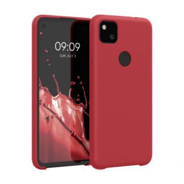 Husa pentru Google Pixel 4a, Silicon, Rosu, 52549.208