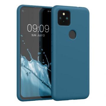 Husa pentru Google Pixel 5a, Silicon, Albastru, 55864.57, Kwmobile